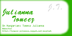 julianna tomecz business card